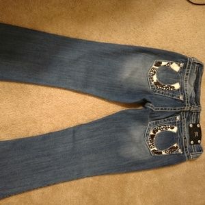 Miss Me Boot Cut Jeans, sz 28x29